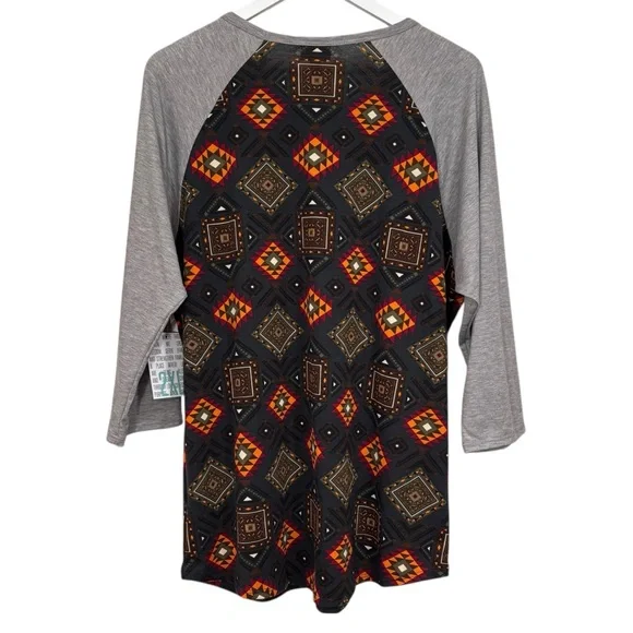 LuLaRoe Randy 3/4 Sleeve Pullover Stretch Top Size 2XL NWT - Picture 9 of 12